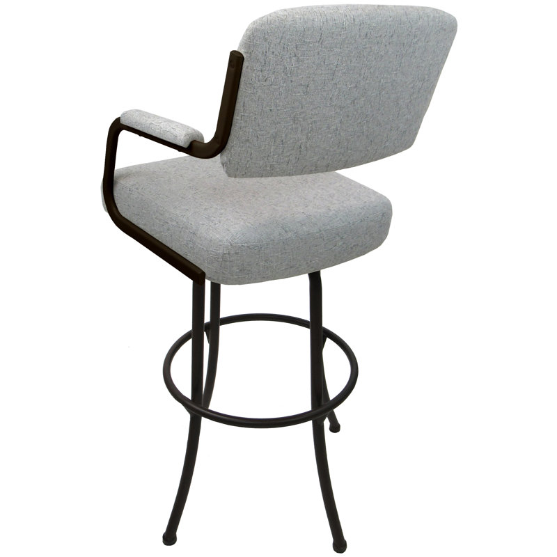 Tabouret de comptoir pivotant 26 po Meekah, Brun