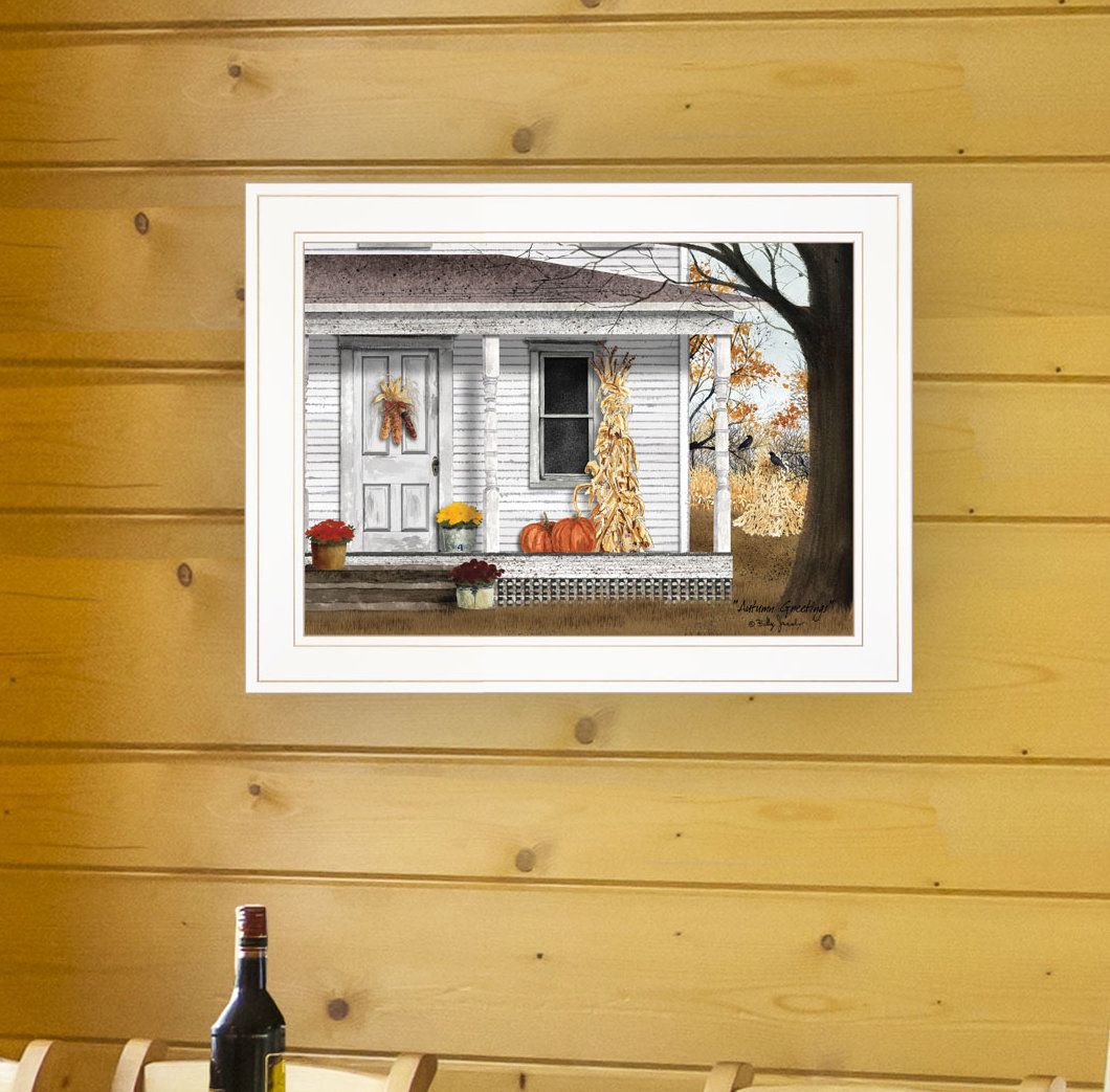 Autumn Greetings Framed Wall Art for Living Room, Home Wall Decor by Billy Jacobs Gracie Oaks 