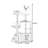 4 Tiers Cat Tree with Condons,Perch,Scratching Posts-117600857