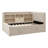 Modern Upholstered Daybed with Trundle, Storage Shelves, USB  and Outlet
