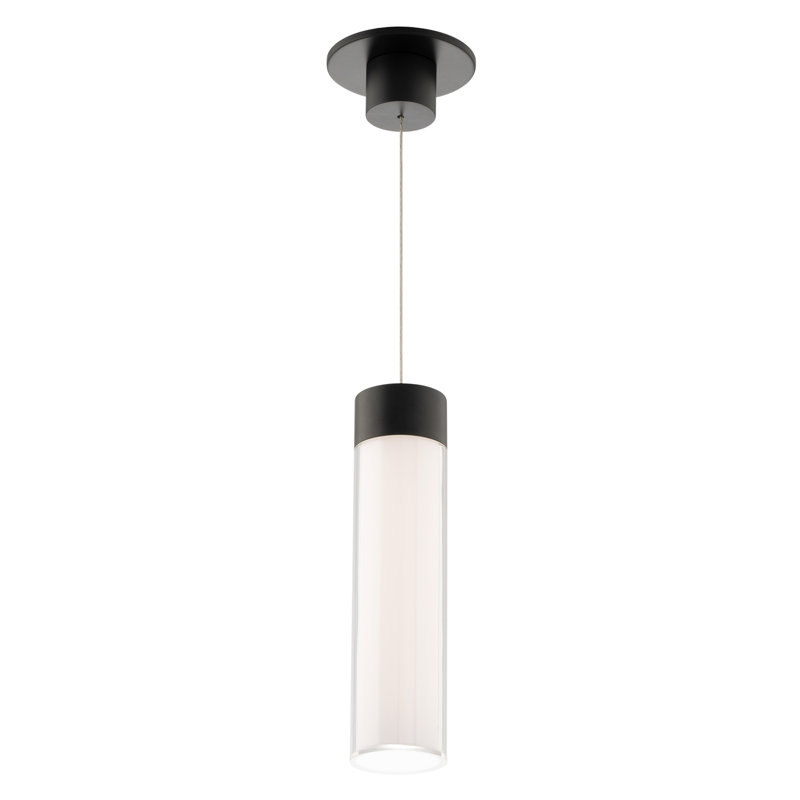 Luminaire suspendu cylindrique à hauteur réglable à DEL à intensité variable Twist-N-Lite - 5 températures de couleur sélectionnables