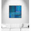 Whispers of Teal and Blue 1 Piece Floater Frame Wall Art on Canvas-437298593-437298596