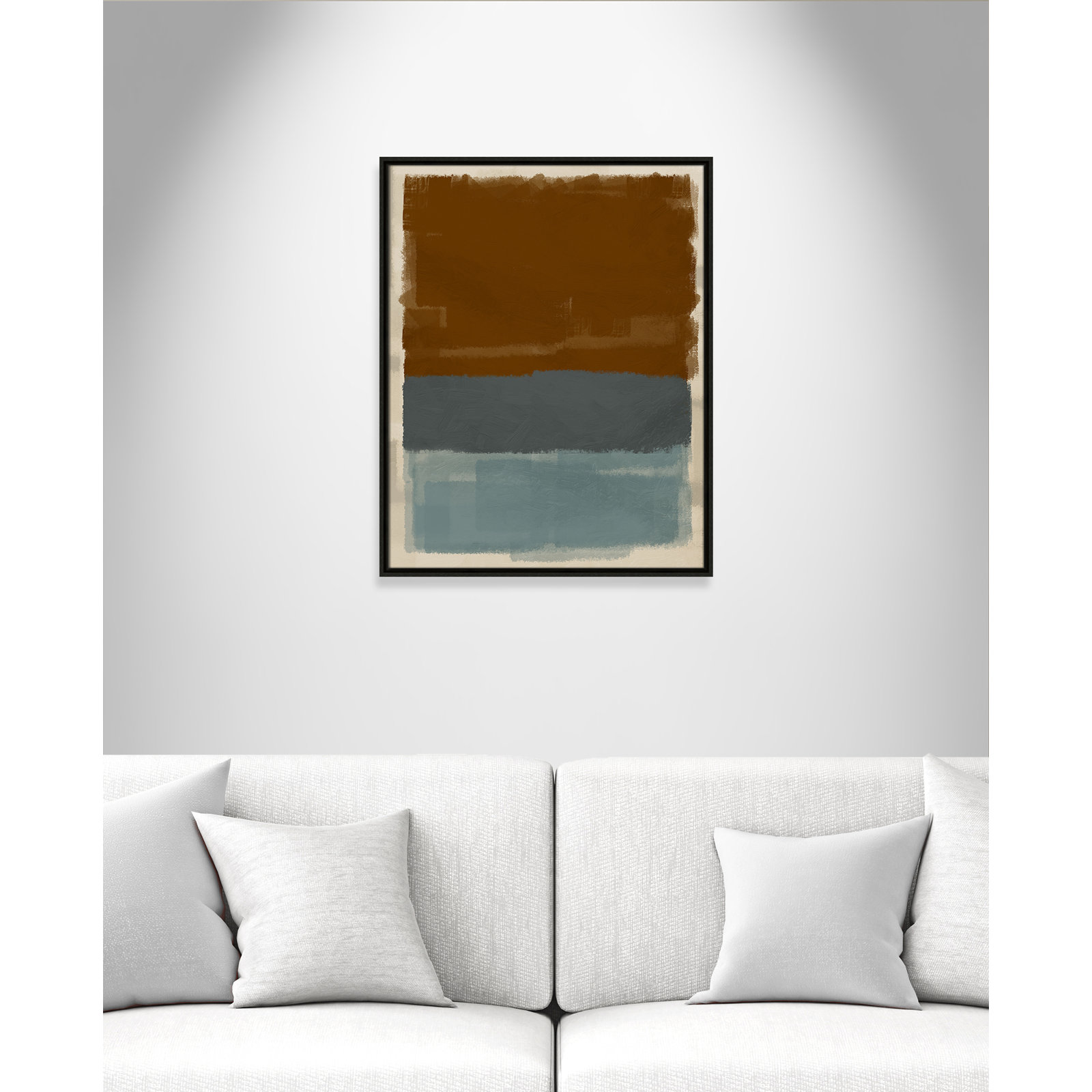 Turbulent Honesty Print by Marcus Prime, 23.5'' W x 29.5'' H, Espresso Floater