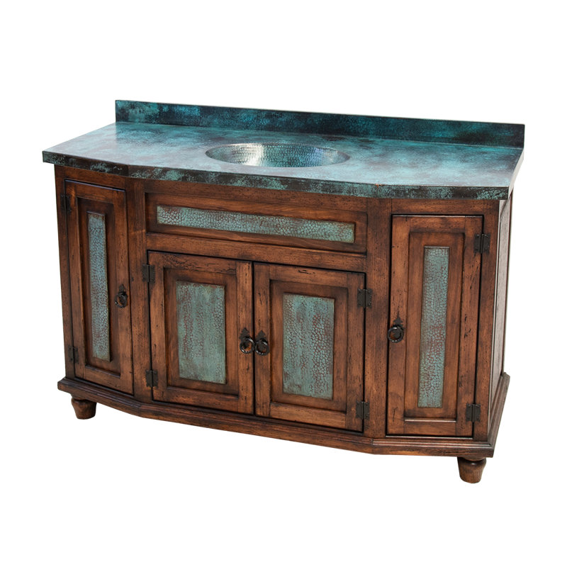 Meuble-lavabo en cuivre Turquesa Vieja