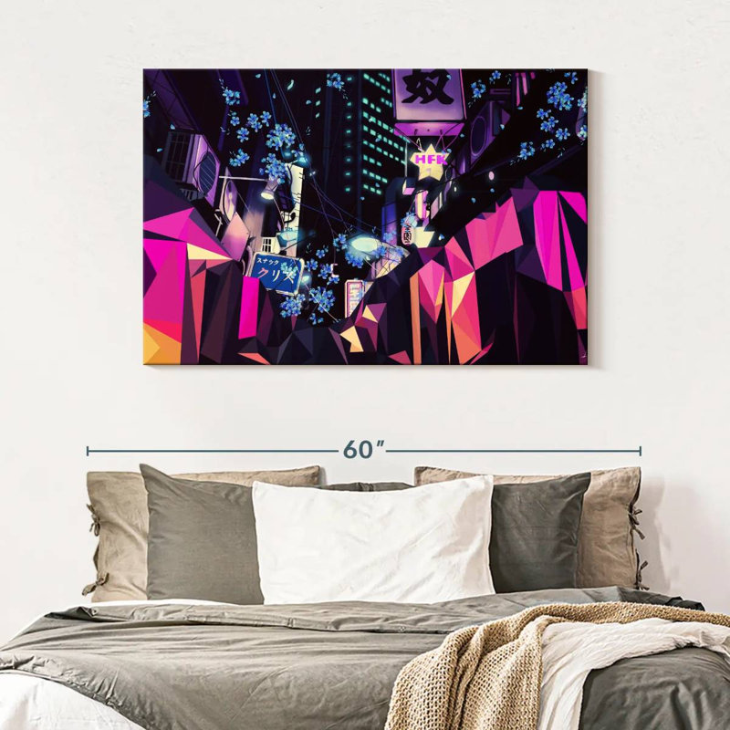 Sireci Geometric Blossoms, 32" H x 48" W