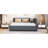 Gray Linen Fabric Daybed With Trundle, No Box Spring Required, Classic Design For Stable Structure And Space Saving Full Size Gray, Robust Bed Frame Spring,-1059575110