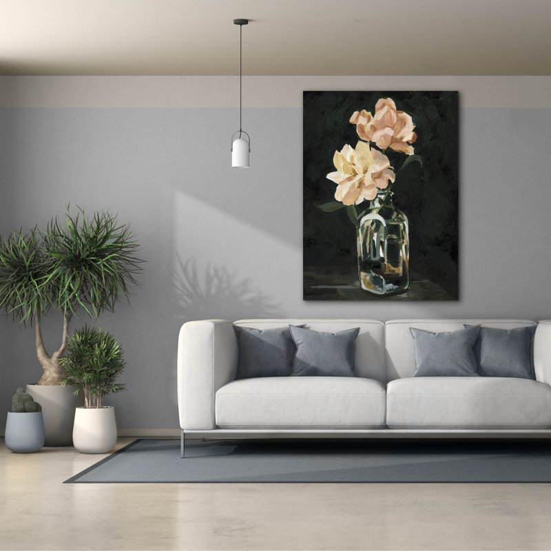 Toile épique «Dark Rose Arrangement 2» par Emma Caroline, 40 po x 54 po, H 54 po x l 40 po
