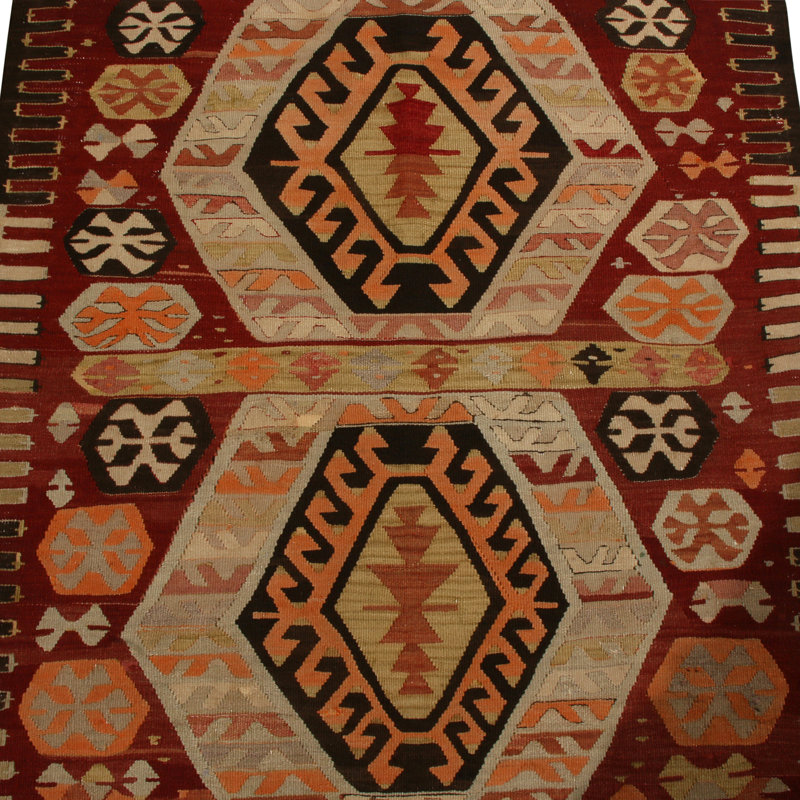 One-of-a-Kind 3'4" X 4'5" Flatweave Area Rug