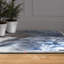 Tapis d'art abstrait lavable en verre givré taille 8 pi x 10 pi, douceur avec envers antidérapant