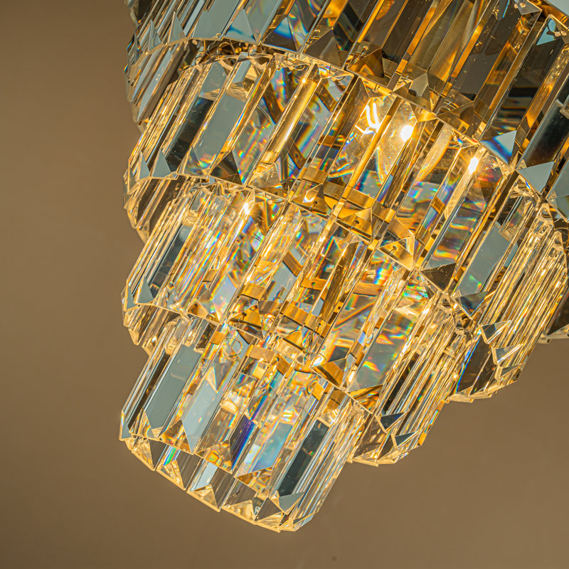 Andreu 4-Light 41cm Glam Tier Crystal Flush Mount Ceiling Lighting