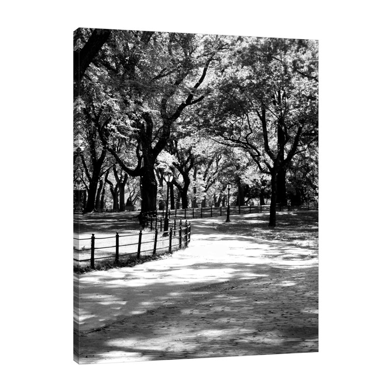 Central Park Walk 2 par Jeff Pica - Photographie sur toile tendue, H 20 po x l 15 po x P 1,5 po