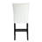 Hussein Upholstered Counter Height Chair in White and Black (Set of 2)