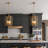 Minimalist 4 - Light Dimmable Modern Industrial Geometric Square/Rectangle Lantern Chandelier For Kitchen Island Dining Room Foyer Hallway-108236771