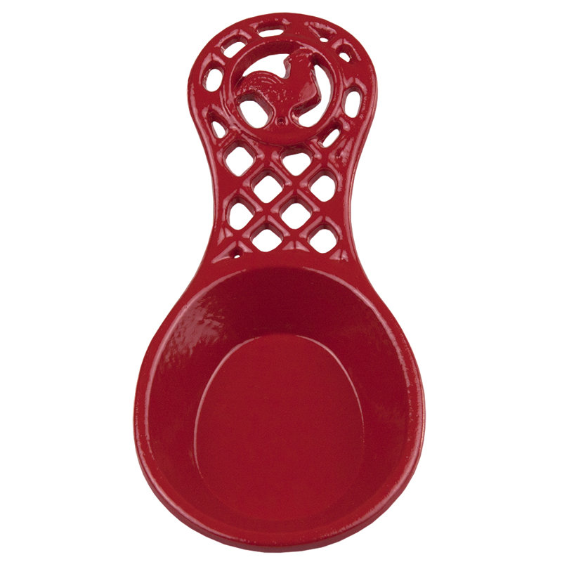 Ceramic Unique Spoon Rest, Red