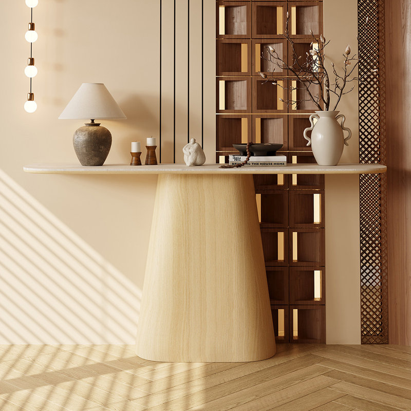 Console simple de style nordique, H 33,5 po x l 63 po x P 13,8 po