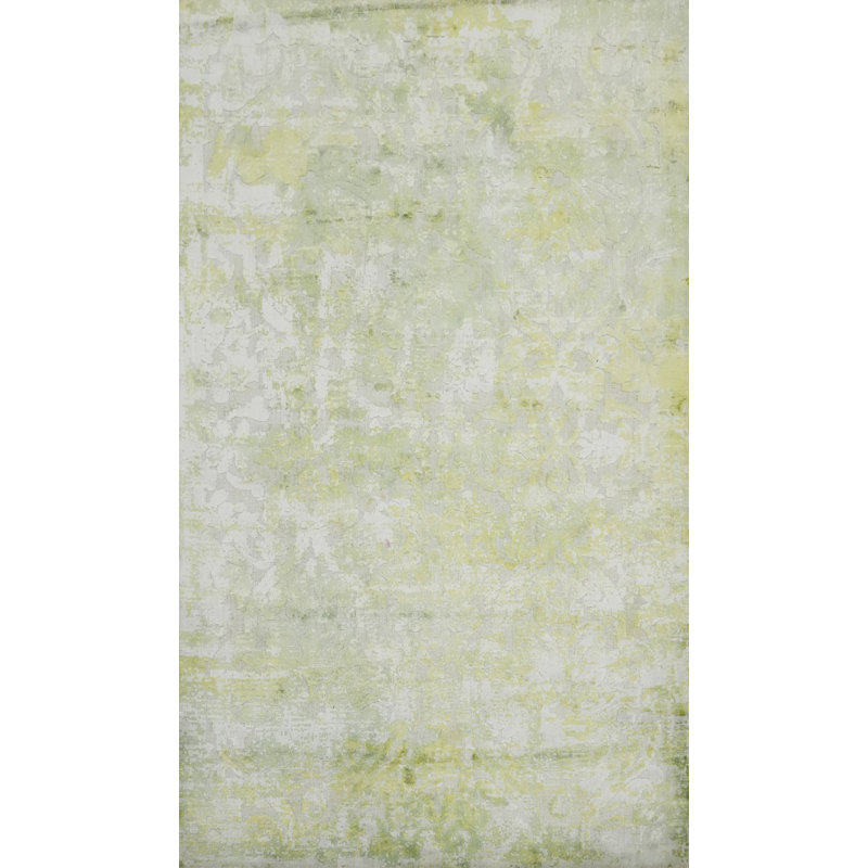Distressed Look Abstract Modern Rug 4x6