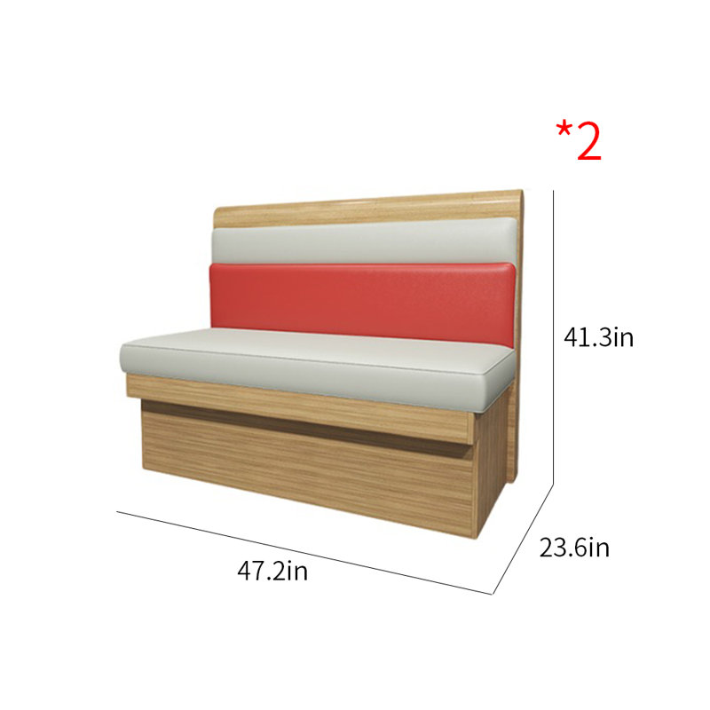 Banc de restaurant en similicuir