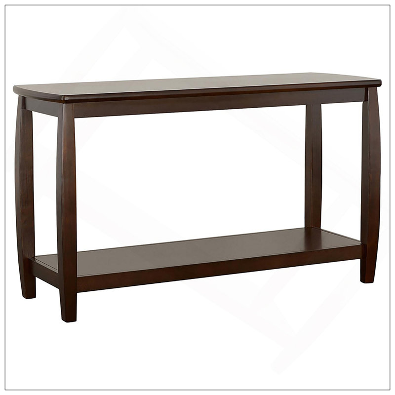 Table de canapé rectangulaire Cappuccino, Noir