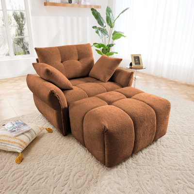 Canapé simple ergonomique moderne avec repose-pieds