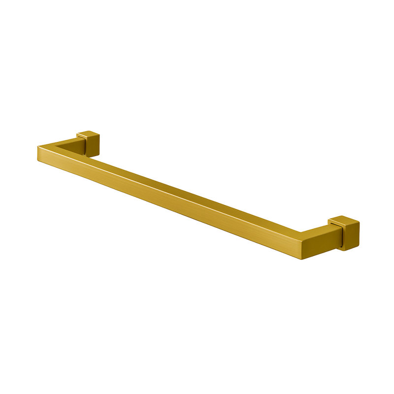 Quadro Towel Bar, Brass Powder Coat, 0.88" H x 17.63" L x 3.25" D