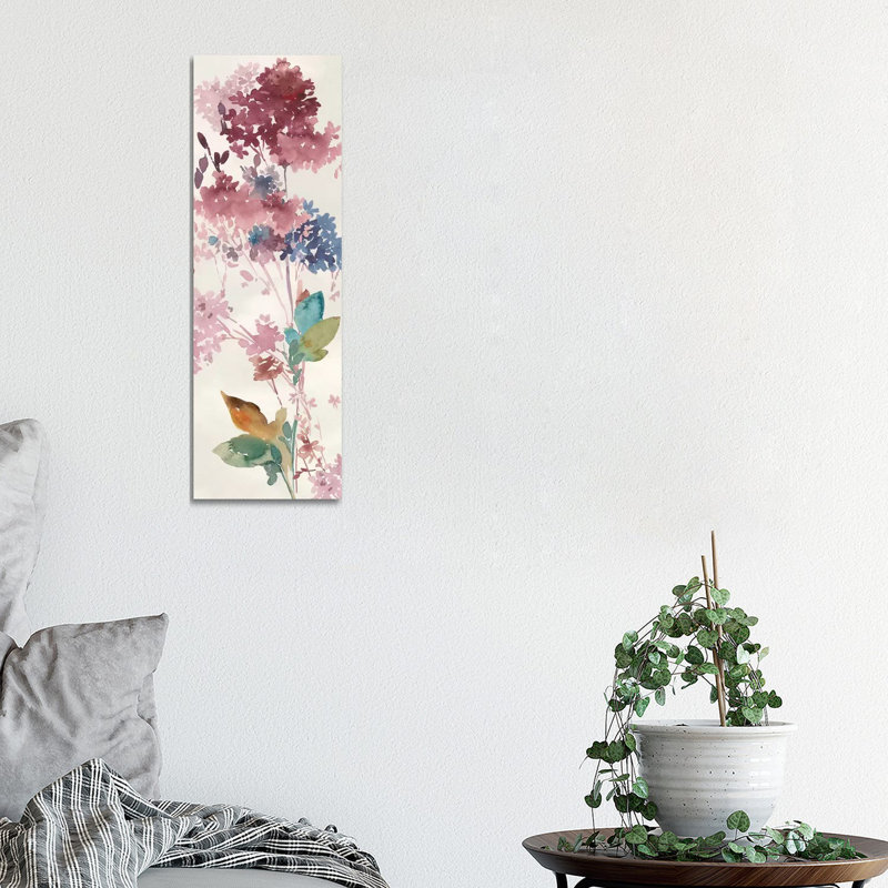 Hydrangea by Asia Jensen - Wrapped Canvas Panoramic Print, 30.48 cm H x 91.44 cm W x 1.91 cm D