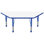 Table d'activité trapézoïdale effaçable à sec avec pieds réglables