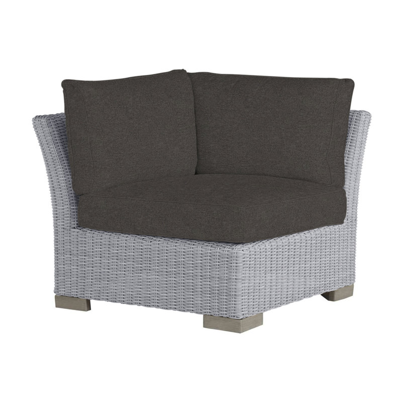 Club Woven Patio Lounge Chair with Cushions, Oyster, Welt, Verona Fossil