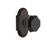 Cottage Plate with Waldorf Black Door Knob