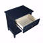 Table de chevet 3 tiroirs - Bleu minuit