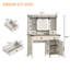 Bureau de coiffeuse avec miroir coulissant Farmhouse-323219282