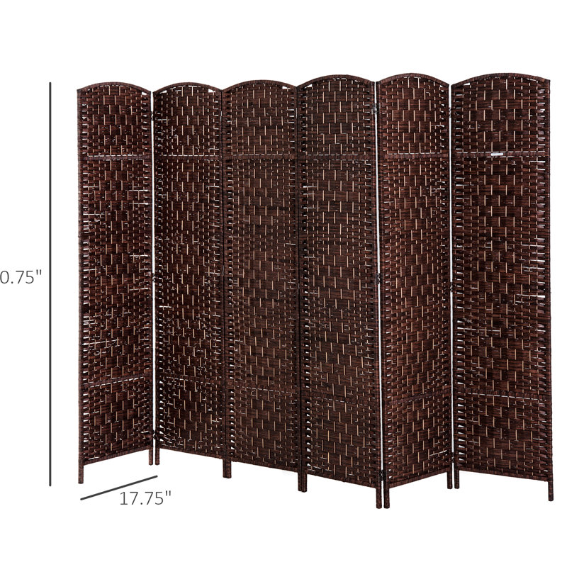 Paravent Artistic Brown Cloison portative et décorative de 6 pi de hauteur. Polyvalent pour créer dans différentes pièces