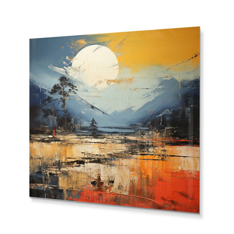Winston Porter Grey Orange Asian Landscape I - Wayfair Canada