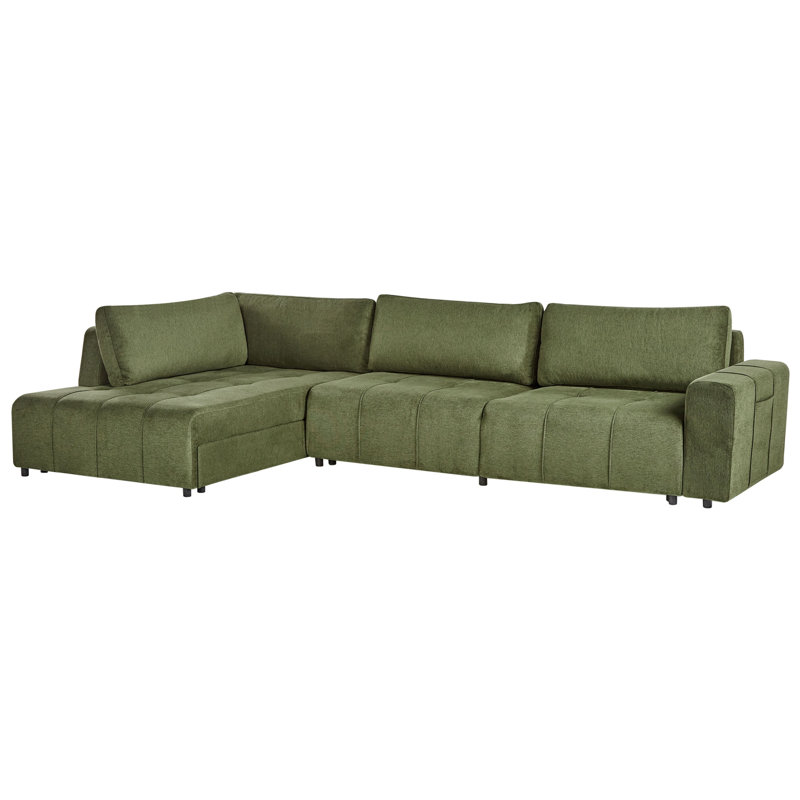 INNVIK 4 Seater Sofa Bed, Right Hand Facing, Green