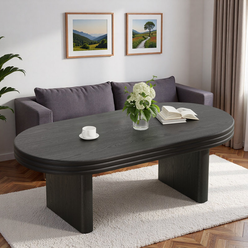 Table basse Mid Century Modern, Noir