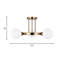 Plafonnier semi-encastré 3 lumières 21 po Eveliina-332409265