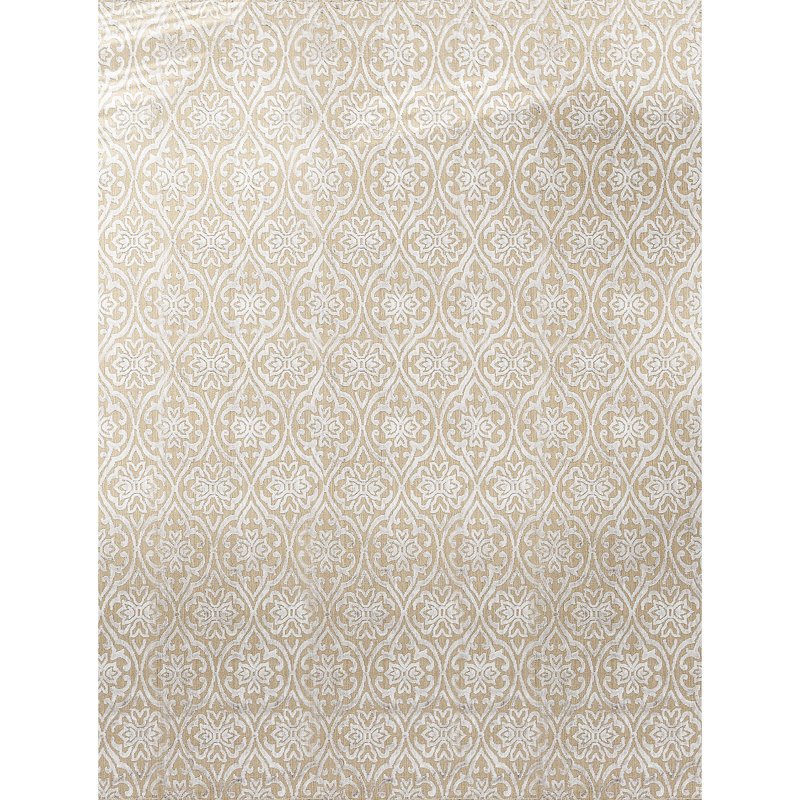 Jakat Ikat Area Rug in Brown, Rectangle 5'9" x 8'9"