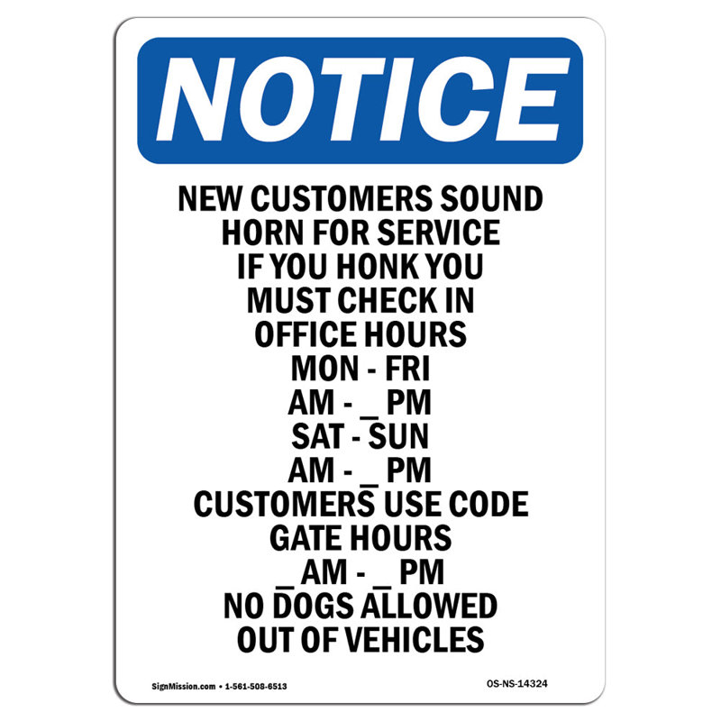 Signe de l'avertisseur sonore New Service