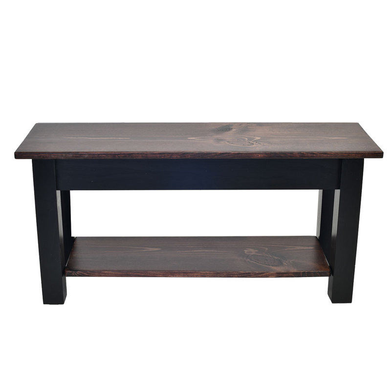 Halma Solid Wood Bench, 17" H x 72" W x 12" D