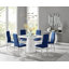 Edzard Statement Pedestal Round Dining Table Set & 6 Luxury Velvet Dining Chairs-90654946-90654938