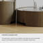 Table basse ronde en pierre supercristalline