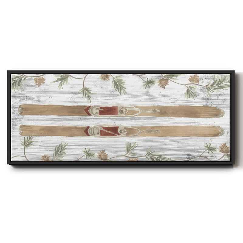 Pinecone Lodge Collection D- Framed Canvas