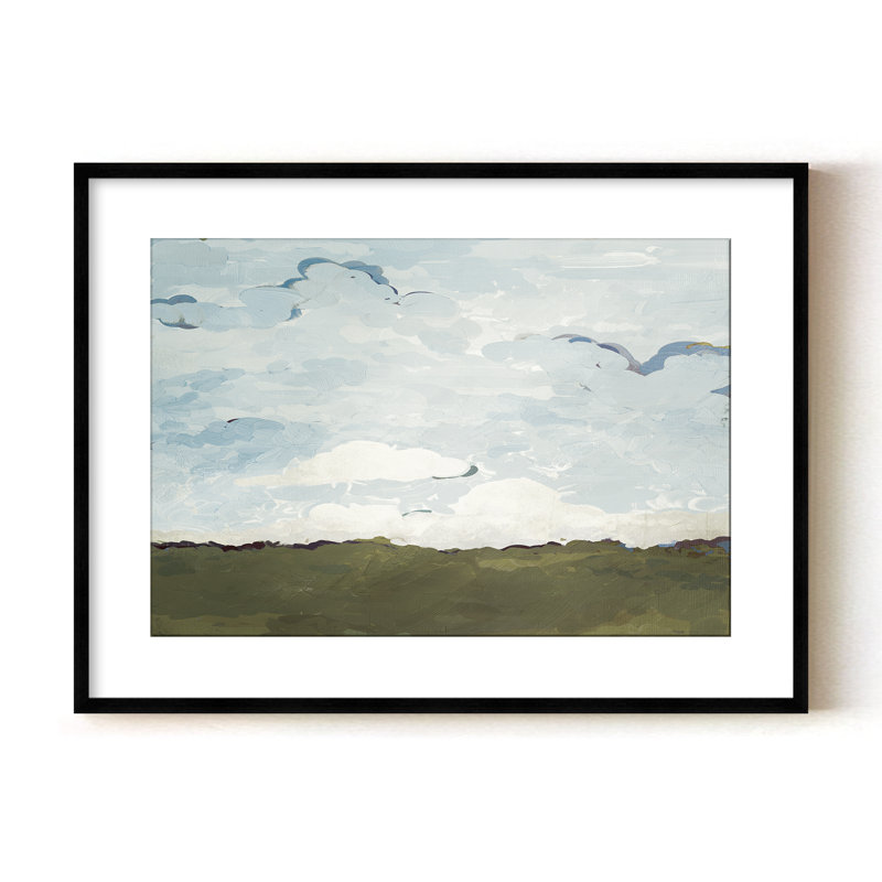 Terra Modscape V par Chichi - Peinture de paysage moderne, H 32 po x l 24 po, Noir