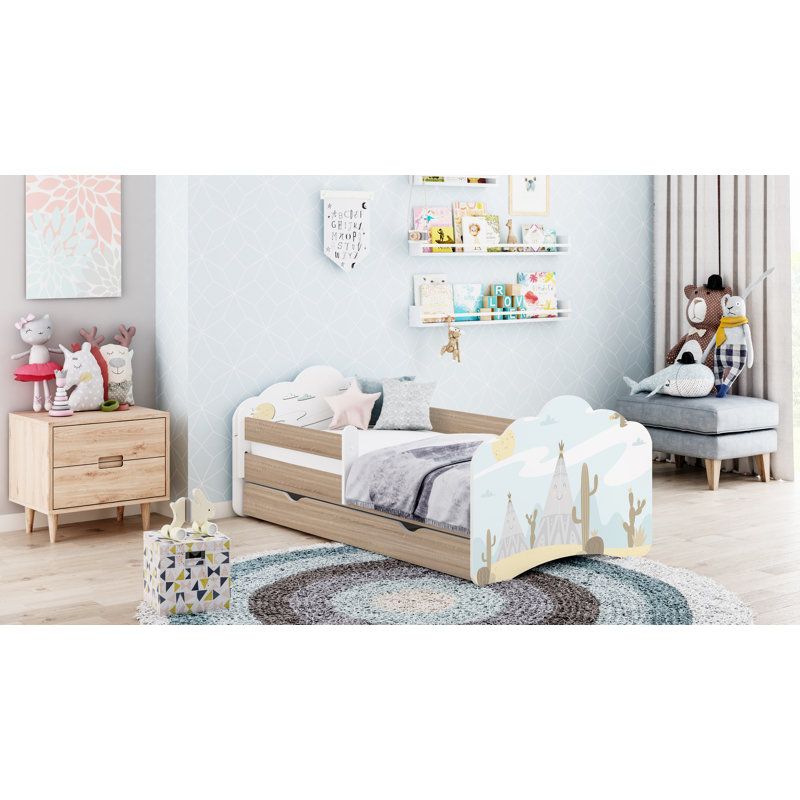 Quickep Cabin Bed Themed Beds, Sonoma Oak, European Toddler