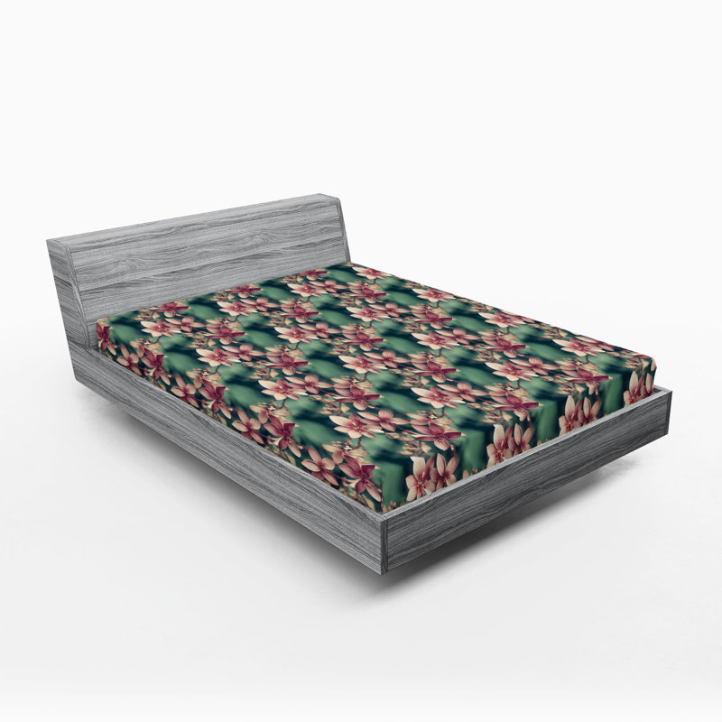 Drap-housse Ambesonne Spring Sakura Seasonal Branches Art, Drap-housse grand