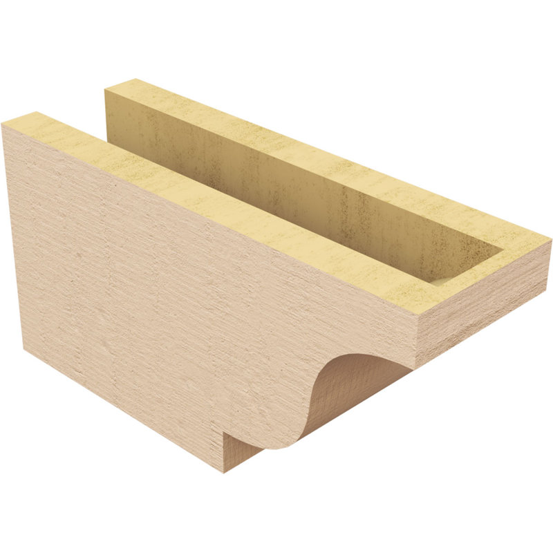 Queue de chevron Newport Timberthane en cèdre brut, l 4 po x H 6 po x L 12 po, brun clair, H 6 po x l 12 po x P 4 po