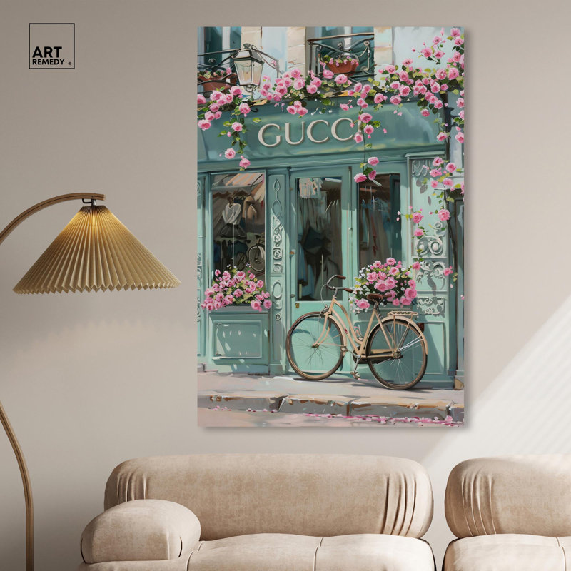 Art Remedy Fashion Art Canvas Bright Days Storefront, H 54 po x l 36 po, Wrapped Canvas