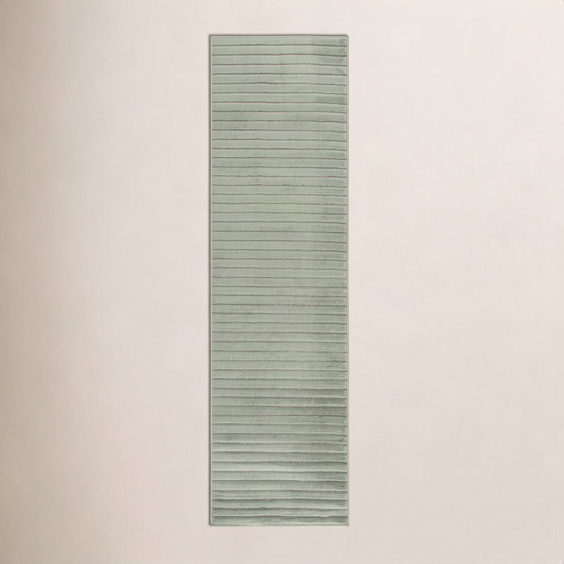 Tapis de couleur unie Mauna Performance, Tapis de couloir 2 pi 2 po x 12 pi