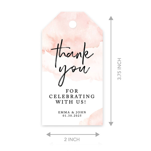 Wedding Welcome Bag Tag SET OF 10 Script Gift Tags for 