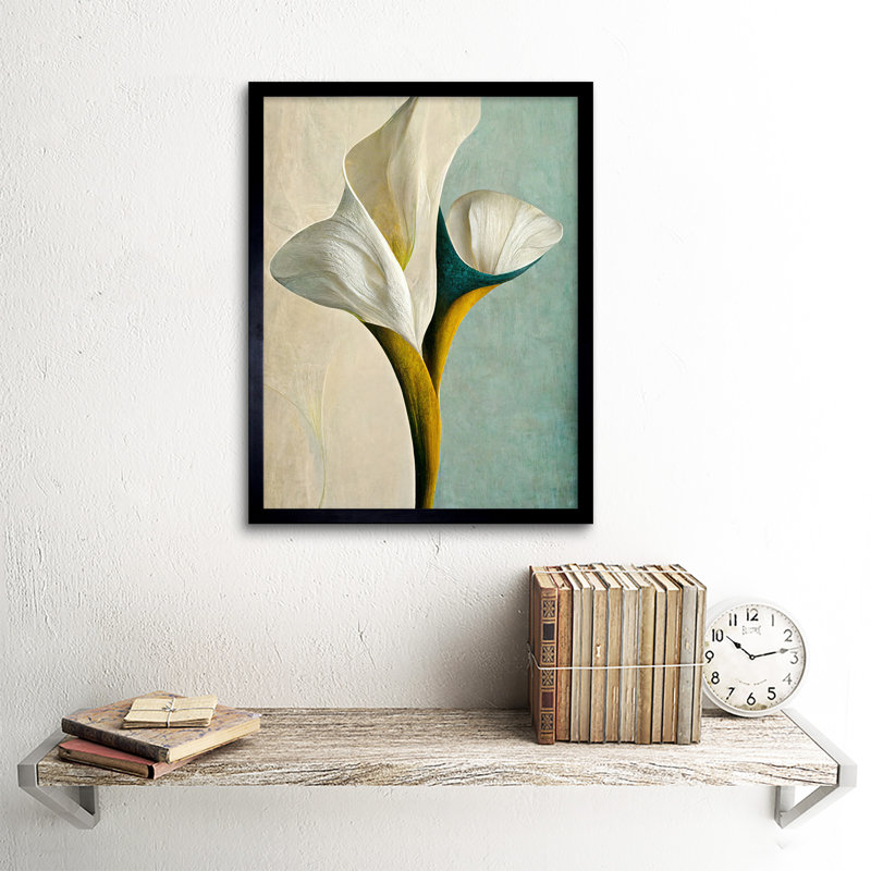 Cala Lily Lilies Flowers Bouquet Abstract - Single Picture Frame Print