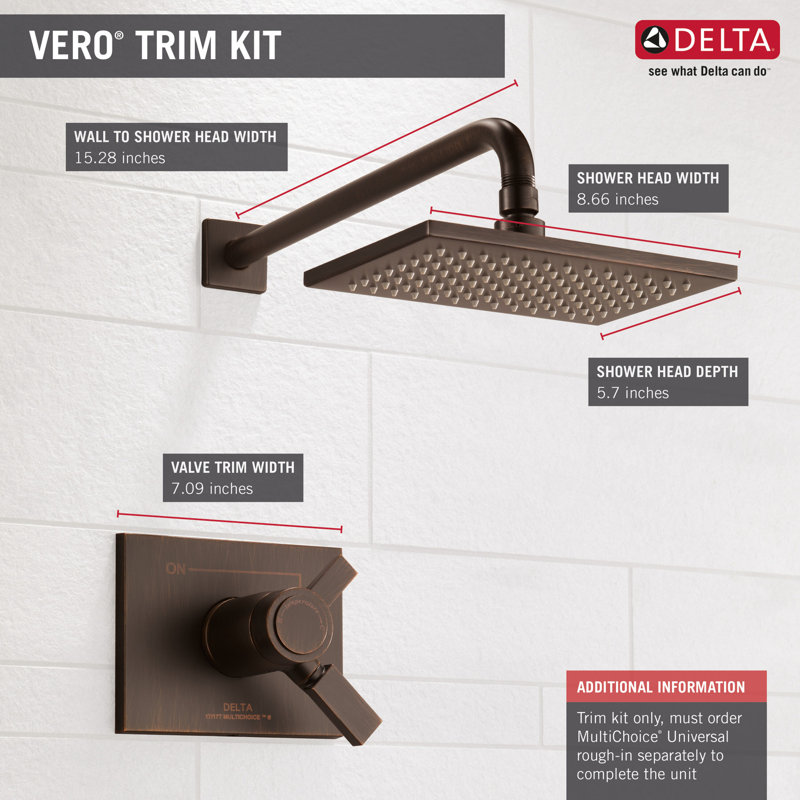 TempAssure 17T Series Thermostatic Shower Faucet Trim, Rubbed Bronze